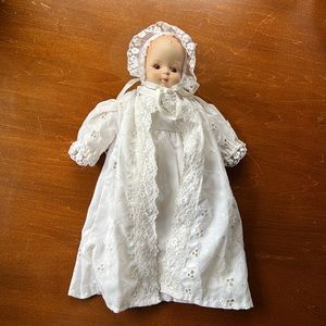 Vintage porcelain painted doll